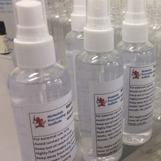 Materials Processing Institute creates hand sanitiser production line for Marie Curie nurses
